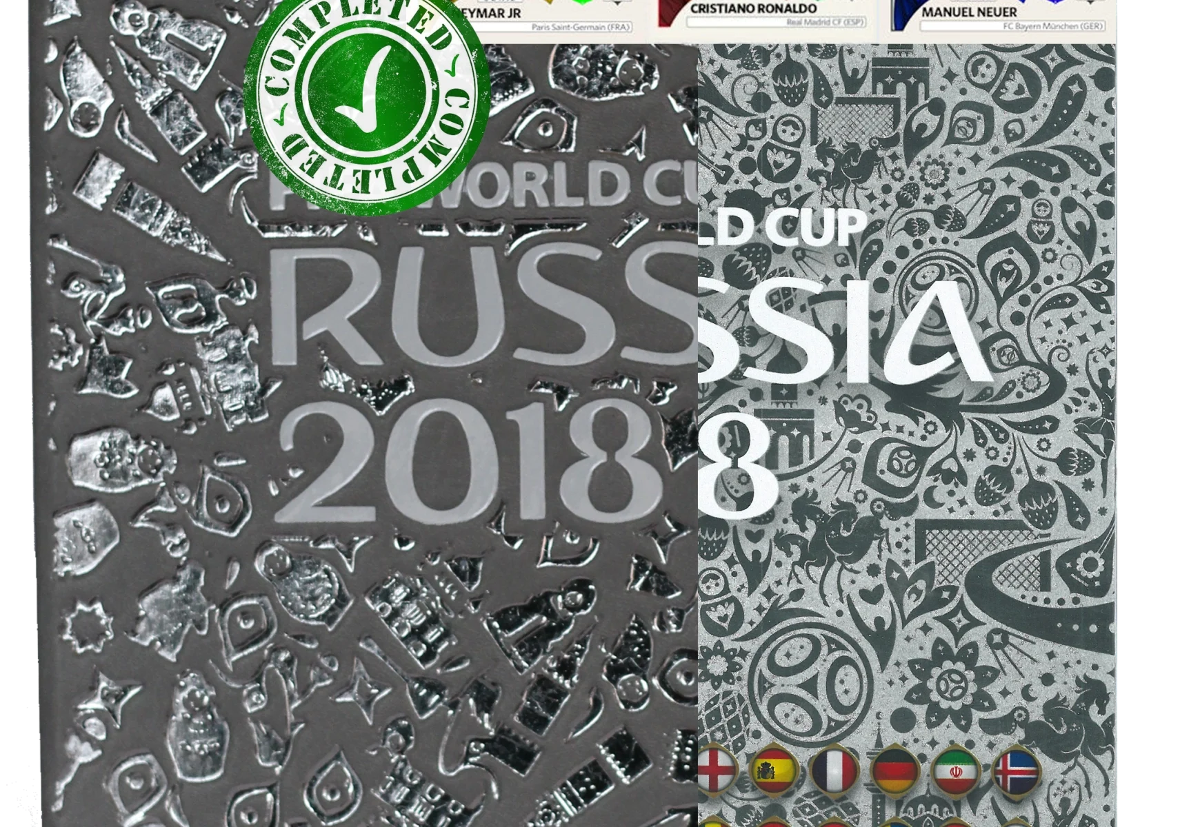 Panini World Cup Russia 2018 Platinum hardcover Mega Set with Hobby Sapiens binder