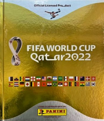 Hobby Sapiens binder for Panini World Cup 2022 Qatar album gold edition – protector and display option for Panini albums.