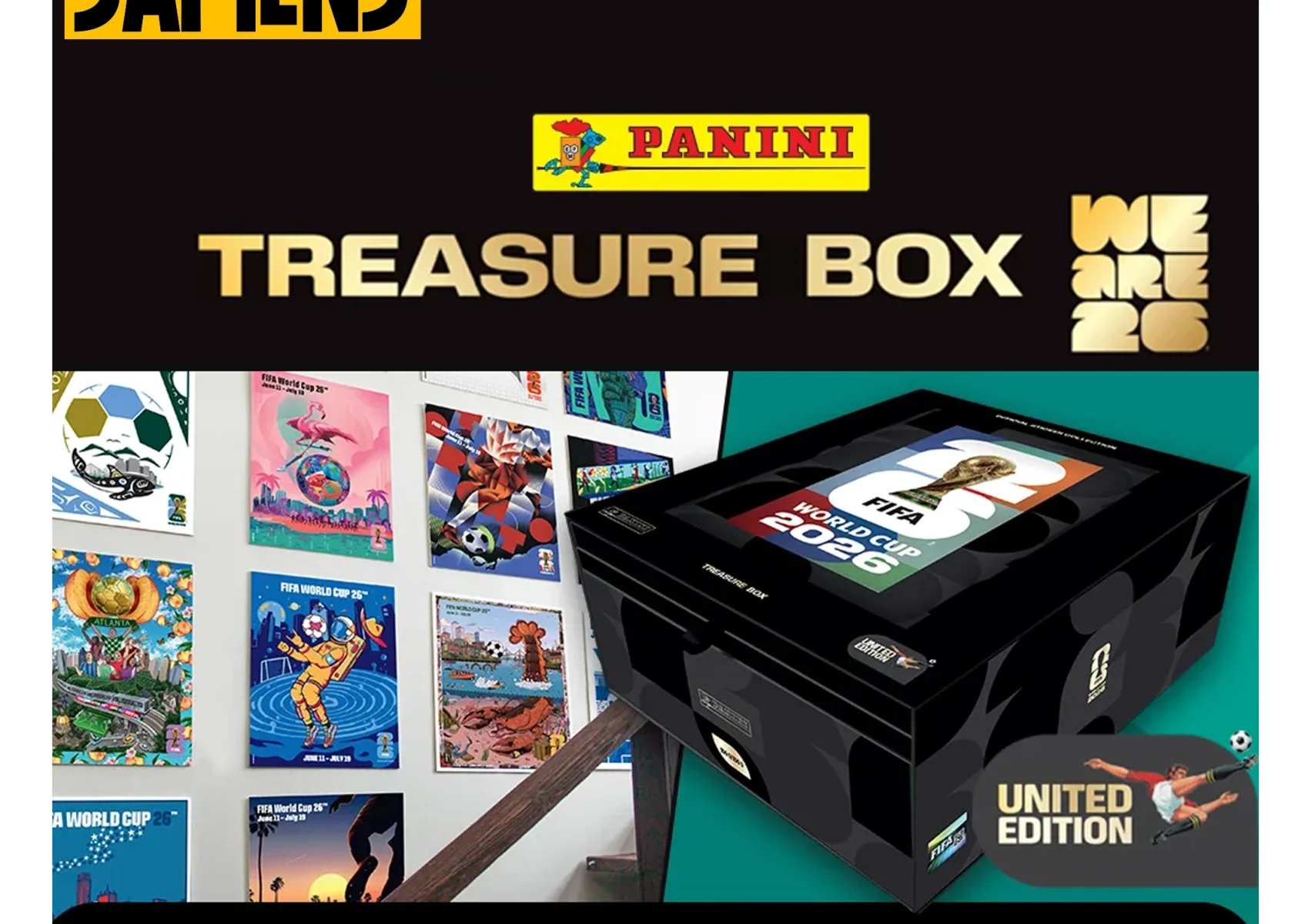 Panini World Cup 2026 Swiss United Edition Treasure Box 1/5000 with Hobby Sapiens binder