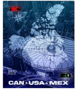 World Cup USA Canada Mexico 2026 Binder – BLUE Edition | Hobby Sapiens - back